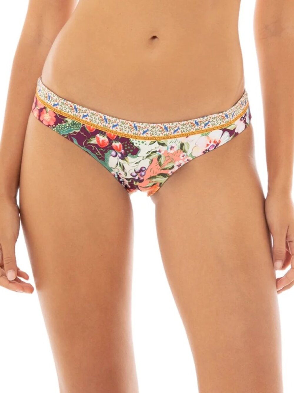Agua Bendita Audrey Low Rise Bikini Bottom Reversible Large L Seed NWT